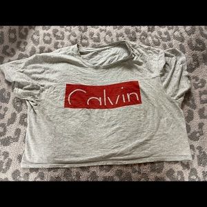 Calvin Klein cropped T-shirt